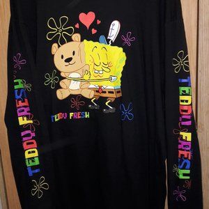 (New)[Rare] Limited Edition Teddy Fresh SpongeBob SquarePants Long Sleeve Shirt